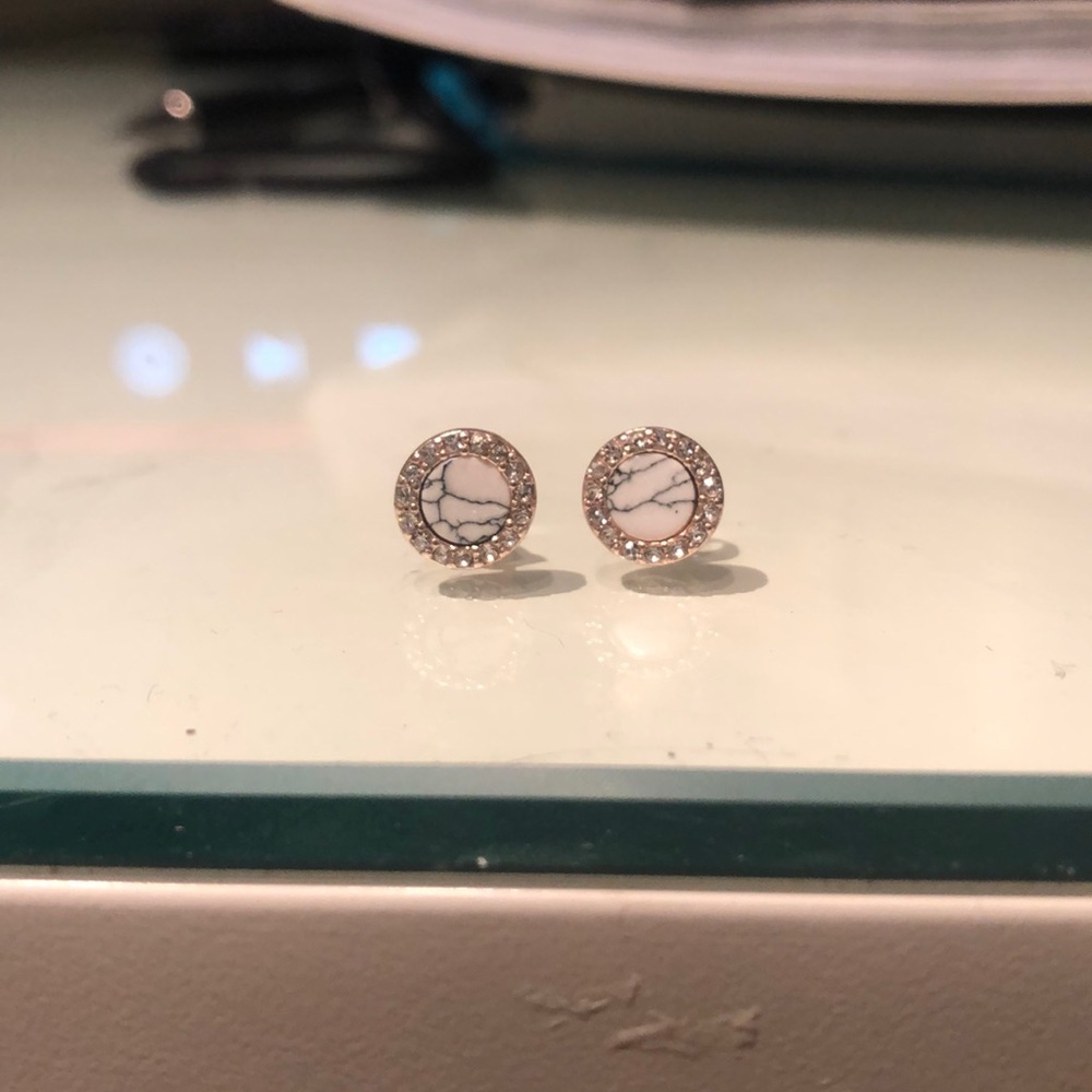 francesca’s marble earrings